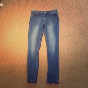 Missguided Skinny Medium Dark Wash Jeans