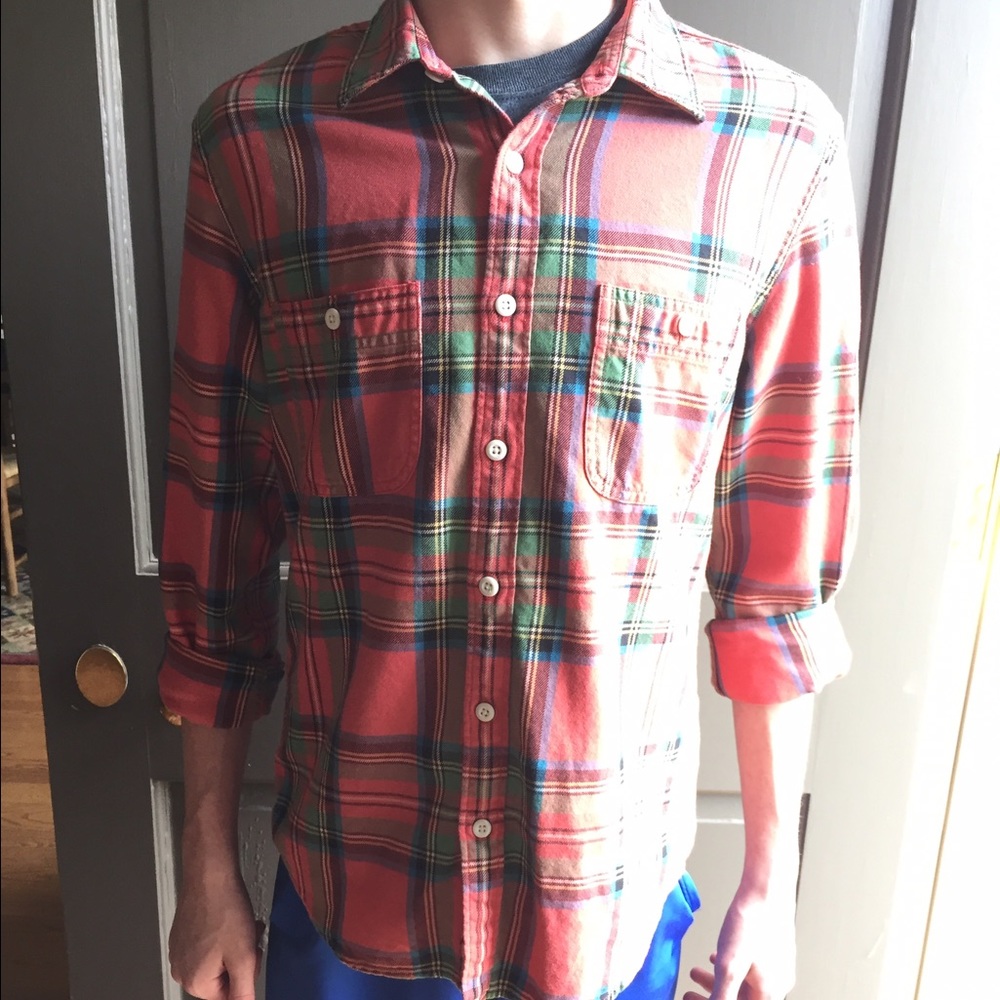 J.Crew mid weight flannel shirt