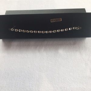 Sterling silver cubic zirconia bracelet.