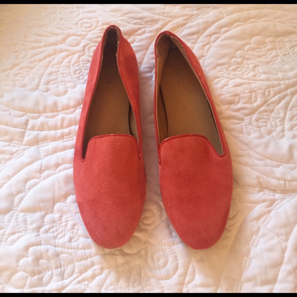 Coral J Crew Loafers