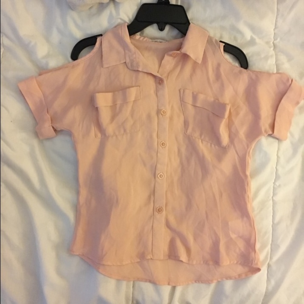 ZULILY girls pink blouse