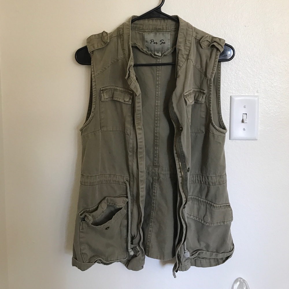 Army green vest