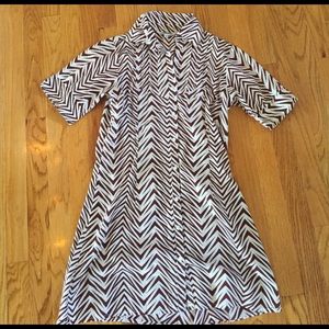 Brown zebra striped dress!