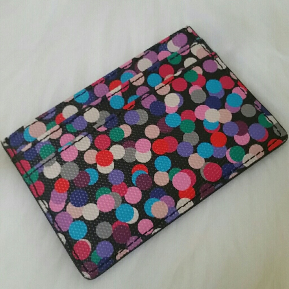 ♠kate spade hawthorne lane dot card holder - Picture 3 of 5