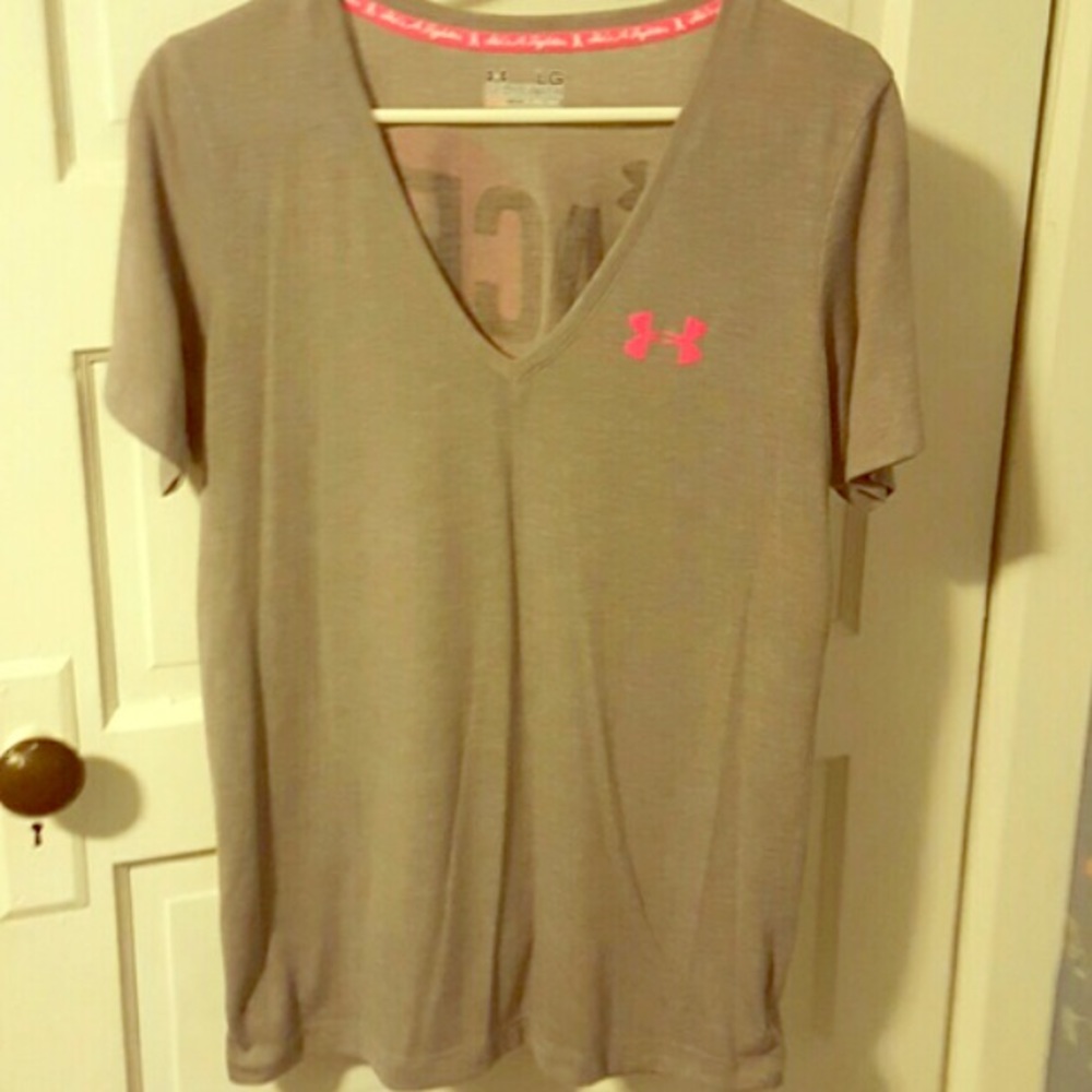 Under Armour Breast Cancer V-Neck Tee