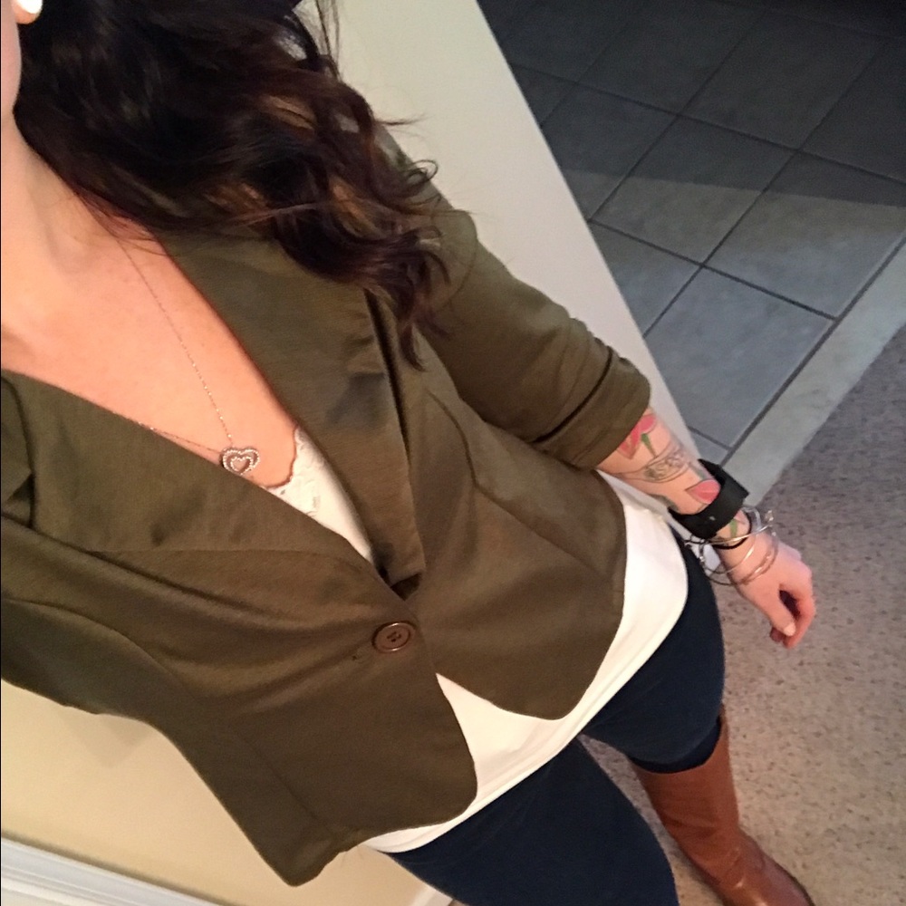 Olive green blazer