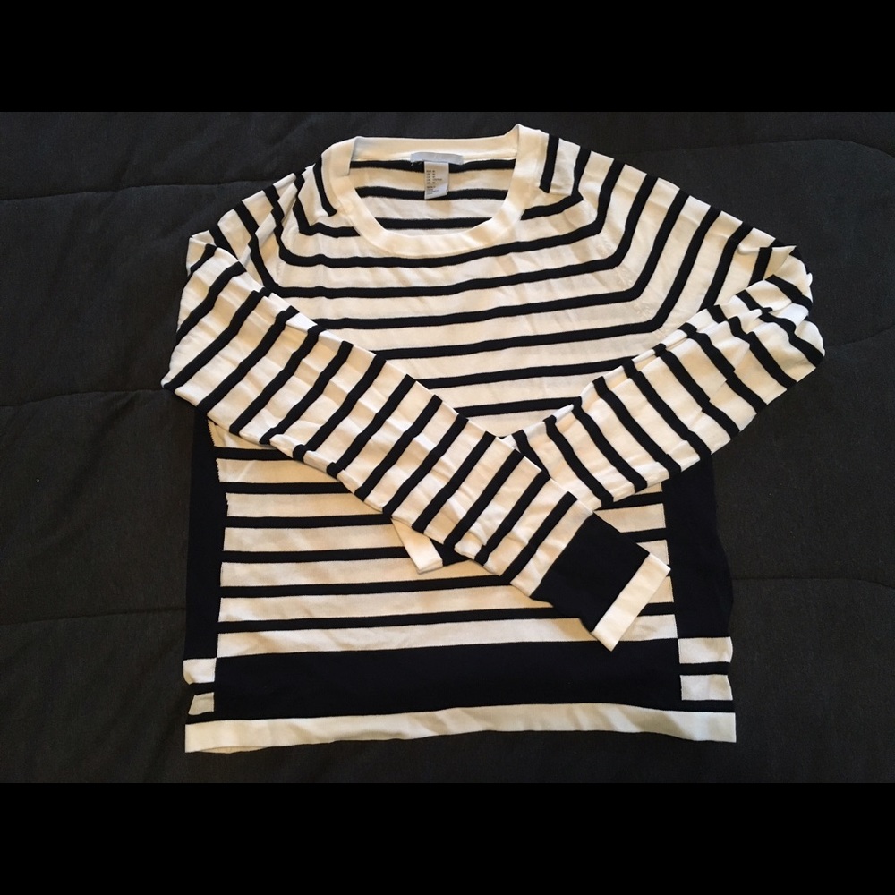 Black and white sweater