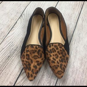 Gap black and leopard print flats size 6 Gap black and leopard print flats size 6