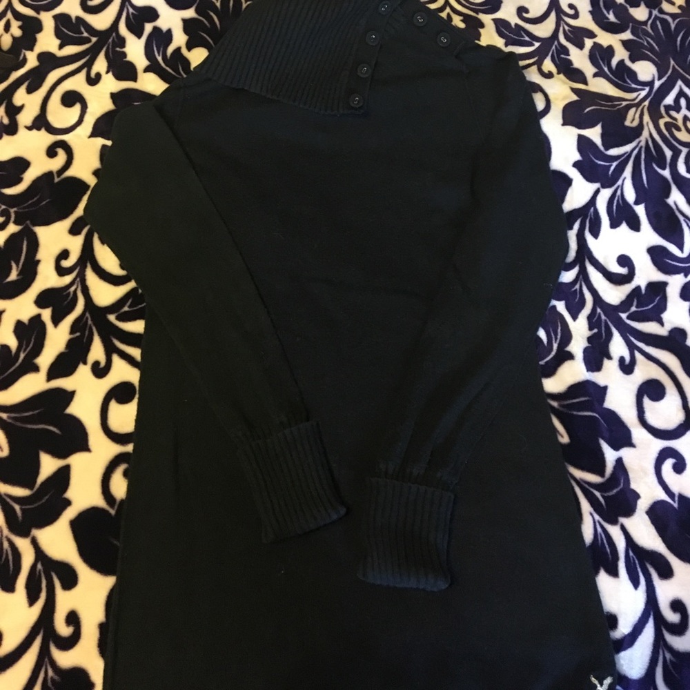 Turtleneck side button down