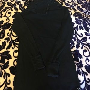 Turtleneck side button down