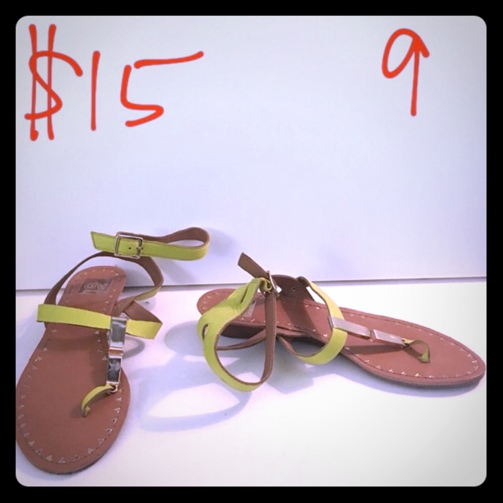 Dolce Vita bright yellow strappy sandals