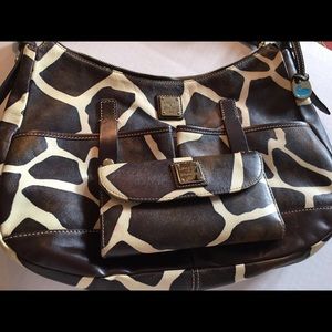 Calf print Dooney and Bourke hobo bag
