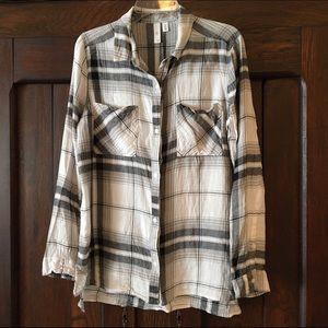 BP. Plaid Tunic Shirt