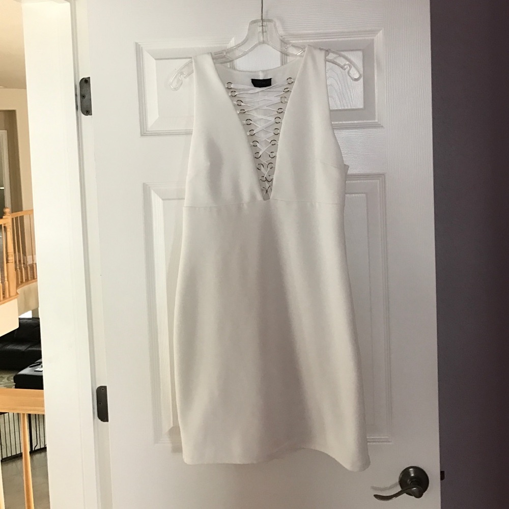 Top Shop off white neck plunge