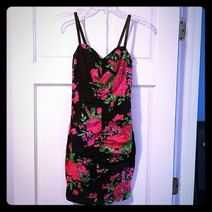 Floral vintage Betsey Johnson pin up dress