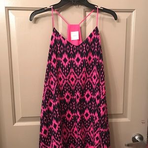 Navy and pink Dress