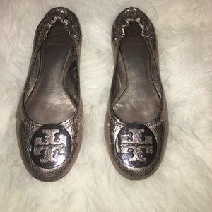 Tory Burch Metallic Flats