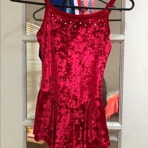 Red cutie patootie dress with crystals