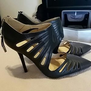 L.A.M.B leather booties