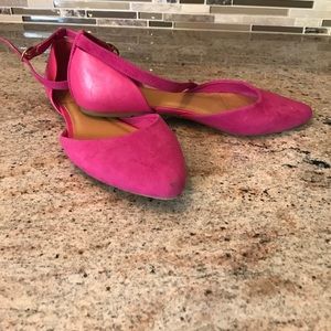 Pink flats