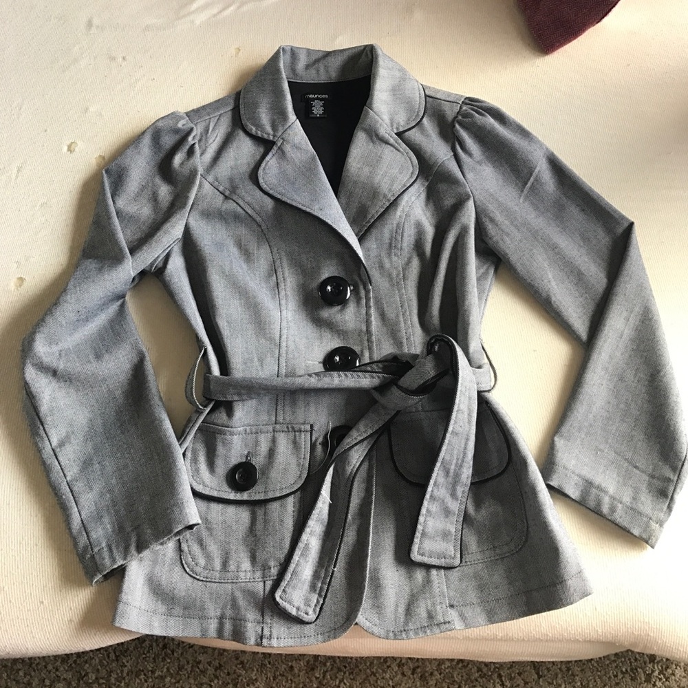 Heather grey work blazer