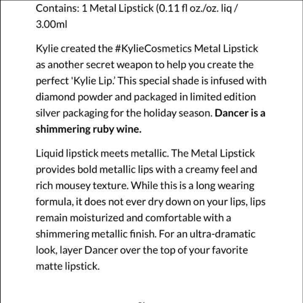 Kyle Cosmetics Dancer Metal - Picture 4 of 4