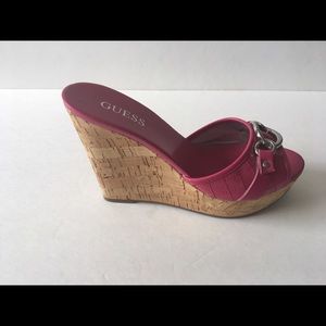 Guess Peep Toe Wedges