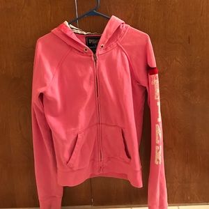 Pink hoodie