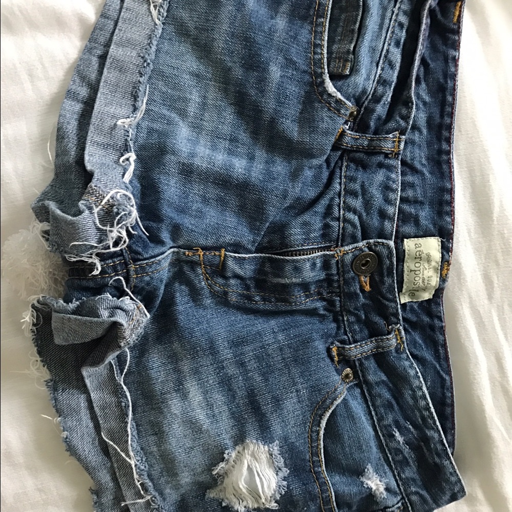 Ripped Jean Shorts