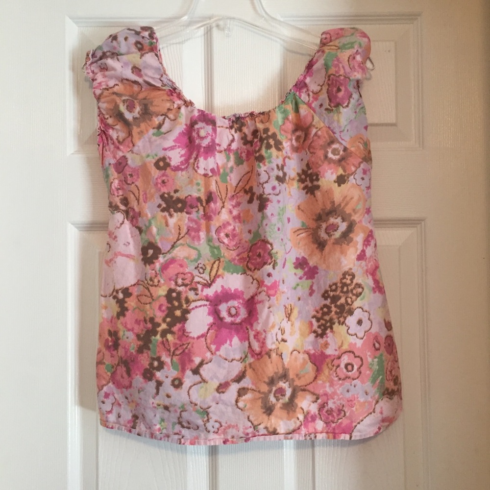 JCrew cap sleeved blouse