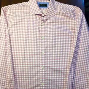 Light Pink & White Checkered Long Sleeve Shirt