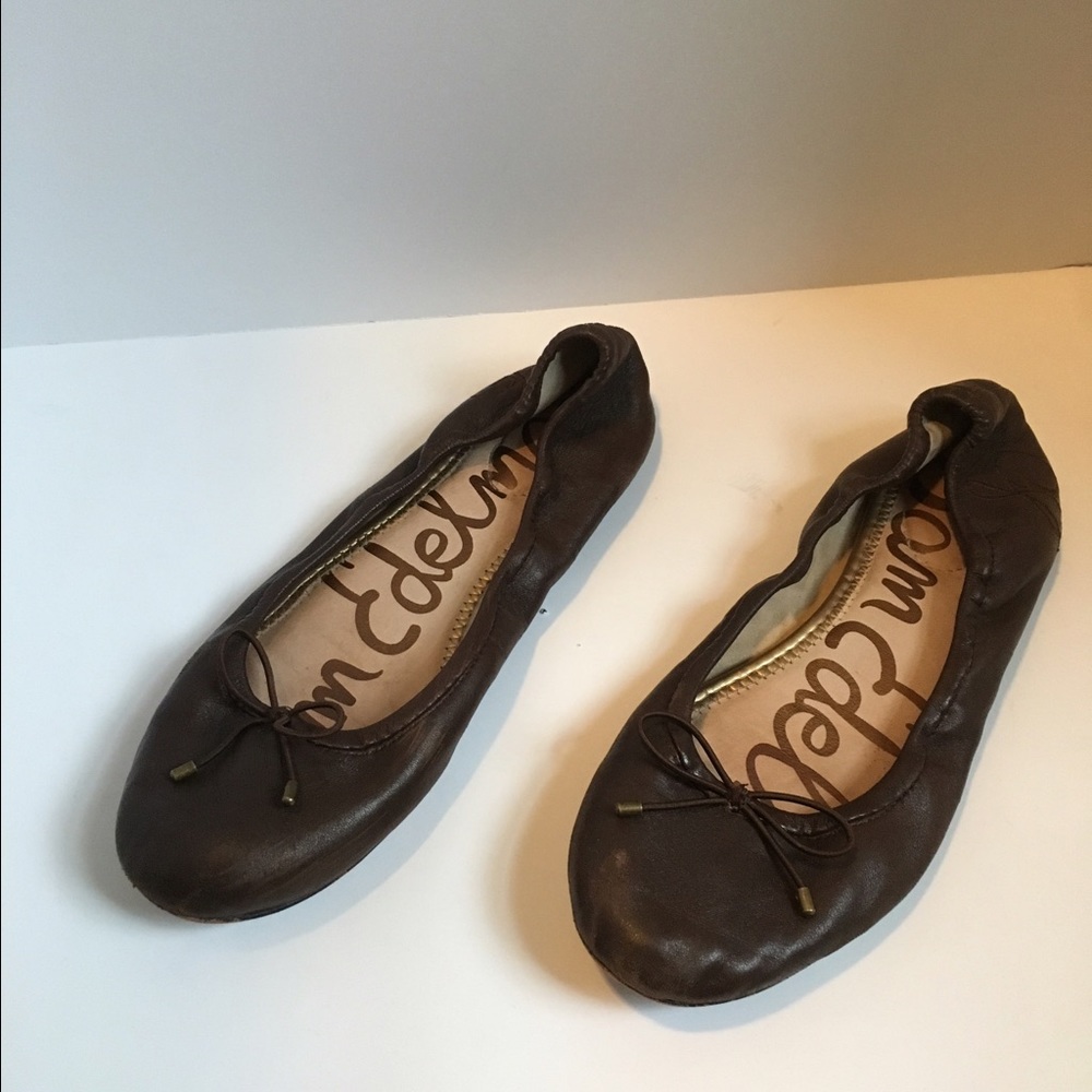 SOLD: Sam Edelman Felicia brown Ballet Flats - Picture 1 of 4