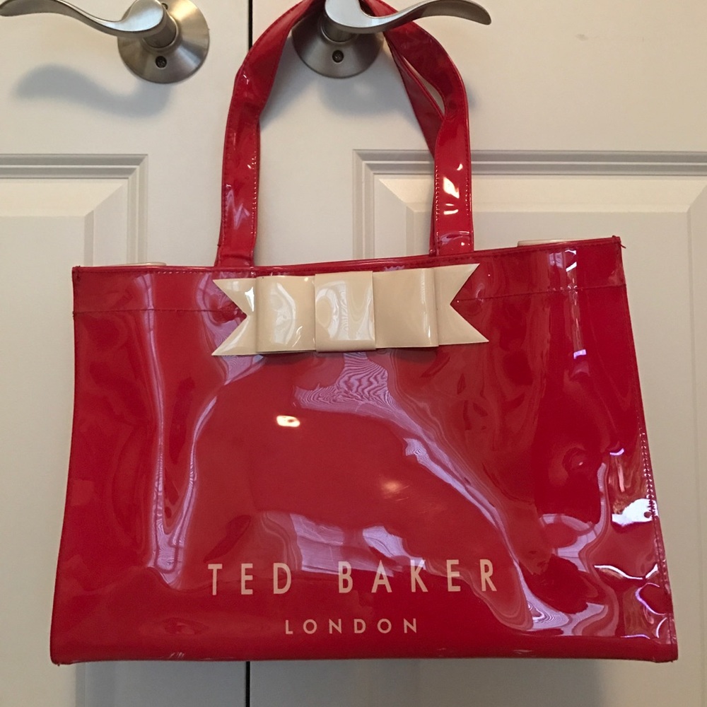 Retro Ted Baker plastic tote bag