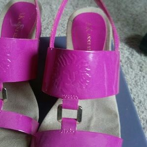 Anne Klein cork sandals size 8-9
