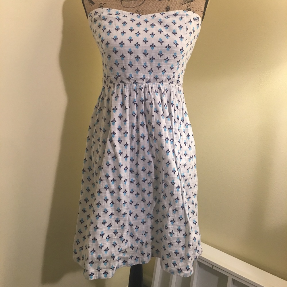 Spring or summer floral dress