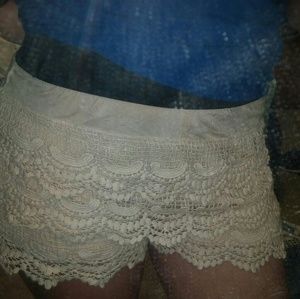 umgee crochet shorts