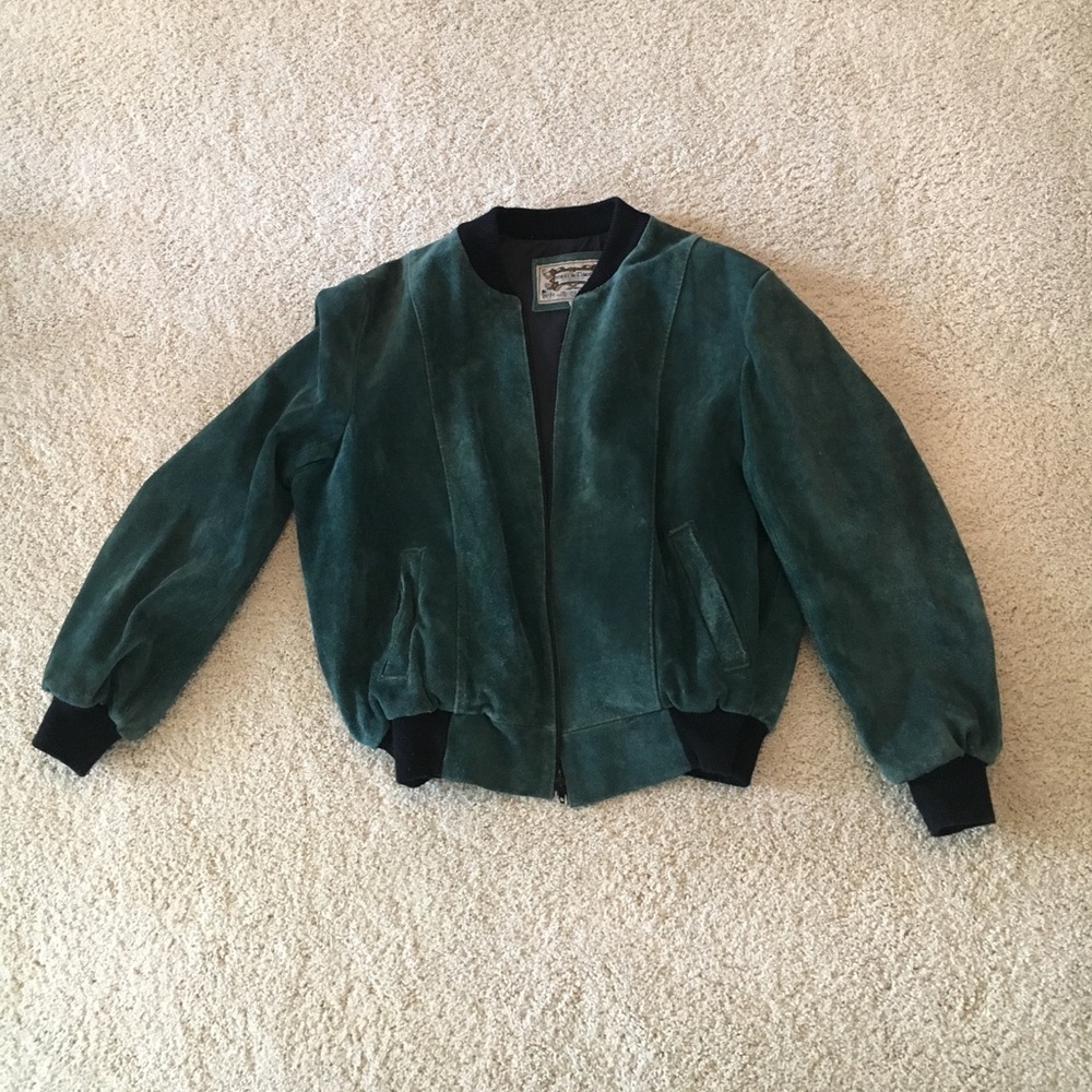 Green Suede Men's Style Jacket!!