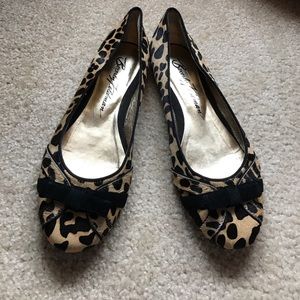 Leopard print flats