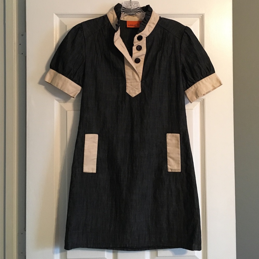 Denim shift dress