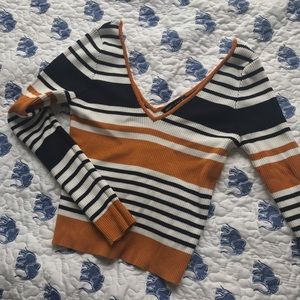 Kendall & Kylie Striped Sweater