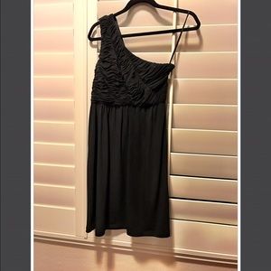 Gianna Bini Black One Shoulder Dress Small NTW
