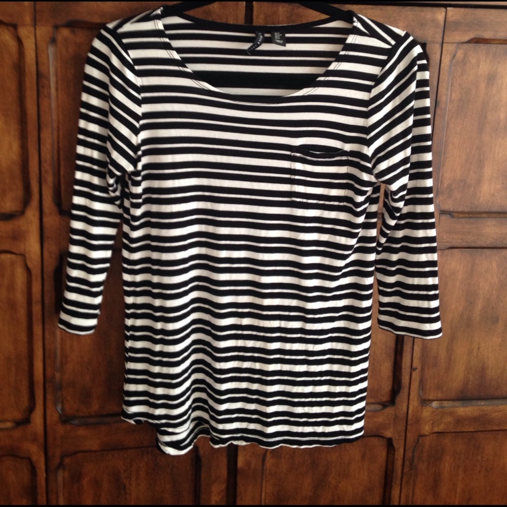 Black and White Carole Little Blouse
