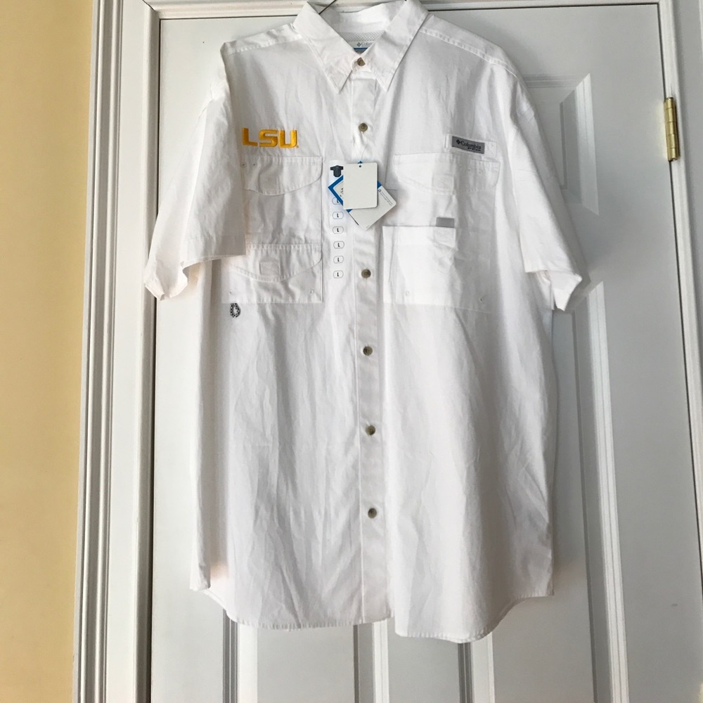 NWT men's LSU fishing shirt
