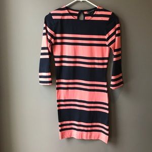French Connection striped mini dress