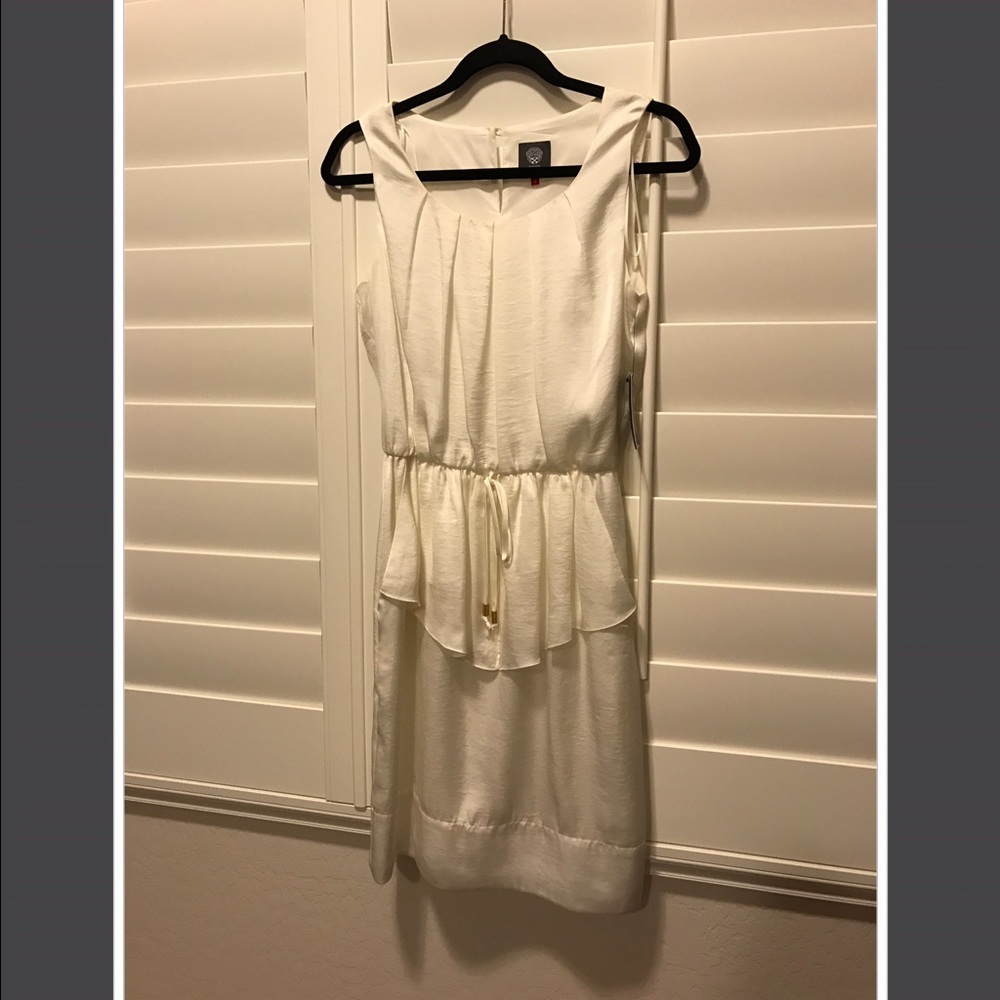 Vince Camuto Off White Sleeveless Dress Size 4 NWT