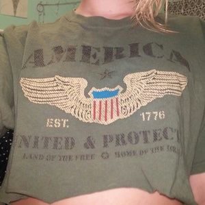 america crop top