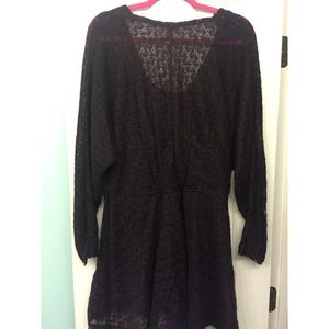 Free People Plum colored sweater dress