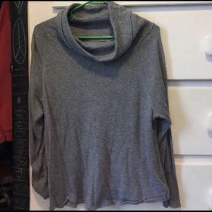 Grey Cowl Neck Sweater