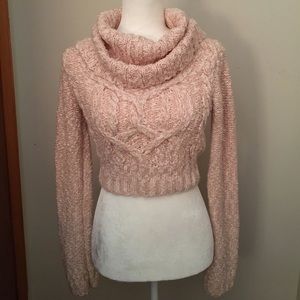 BEBE cowl neck sweater