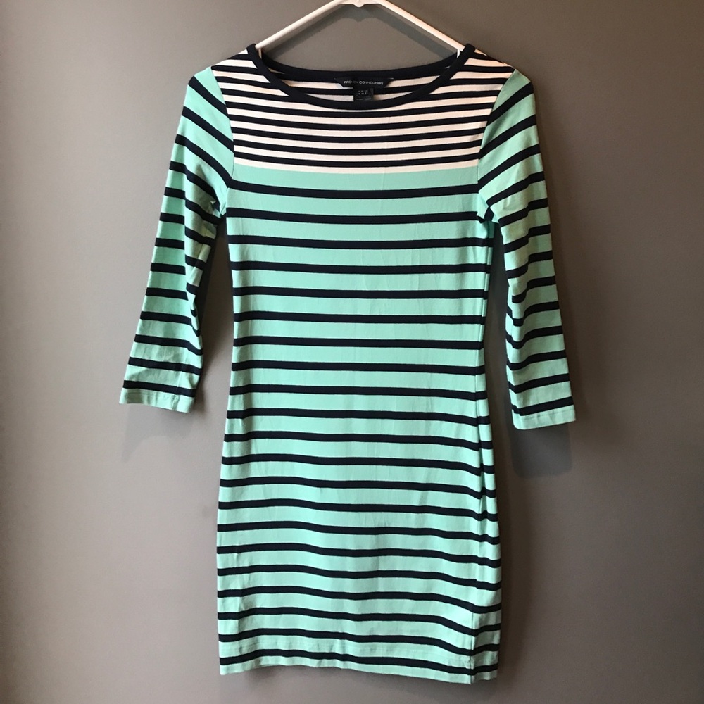 French Connection striped mini dress